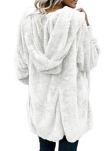 Load image into Gallery viewer, Open Front Fleece Cardigan Jacket