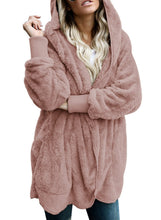 Load image into Gallery viewer, Open Front Fleece Cardigan Jacket