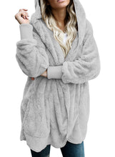 Load image into Gallery viewer, Open Front Fleece Cardigan Jacket
