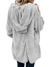 Load image into Gallery viewer, Open Front Fleece Cardigan Jacket