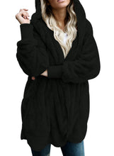 Load image into Gallery viewer, Open Front Fleece Cardigan Jacket
