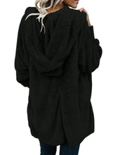 Load image into Gallery viewer, Open Front Fleece Cardigan Jacket