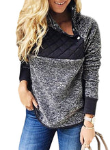 Load image into Gallery viewer, Fleece Asymmetrical Snap Pullover