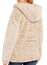 Load image into Gallery viewer, Zip Down Furry Hooded Jacket