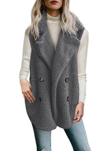 Load image into Gallery viewer, Button Detail Lambswool Vest Jacket