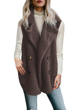 Load image into Gallery viewer, Button Detail Lambswool Vest Jacket