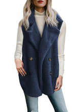 Load image into Gallery viewer, Button Detail Lambswool Vest Jacket