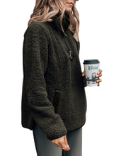 Load image into Gallery viewer, V Neck Long Sleeve Furry Sweatshirt(Hot Sale)-Order one SIZE UP  than Casual