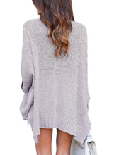 Load image into Gallery viewer, Oversized Knit High-low Slit Side Sweater