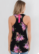 Load image into Gallery viewer, Racerback Floral Tank Top