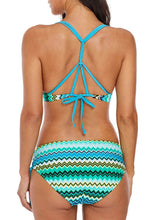 Load image into Gallery viewer, Zigzag Print Strappy Bikini Swimsuit