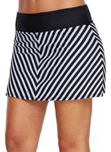 Load image into Gallery viewer, Chevron Striped Swim Skirt