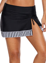 Load image into Gallery viewer, Striped Split Skirt Swim Bottom