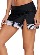 Load image into Gallery viewer, Striped Split Skirt Swim Bottom
