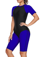 Load image into Gallery viewer, Color block Surfing One-piece Swimsuit