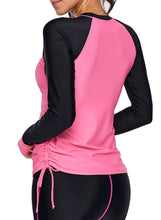 Load image into Gallery viewer, Color Block Long Sleeve Rashguard Top