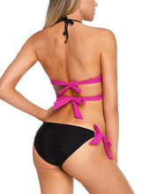 Load image into Gallery viewer, Wrap Front Halter Bikini Tie Side Bottom Swimsuit