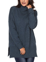 Load image into Gallery viewer, Turn-up Sleeve Turtle Neck Sweater