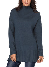 Load image into Gallery viewer, Turn-up Sleeve Turtle Neck Sweater