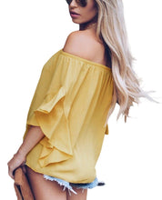 Load image into Gallery viewer, Off The Shoulder Knot Front Top
